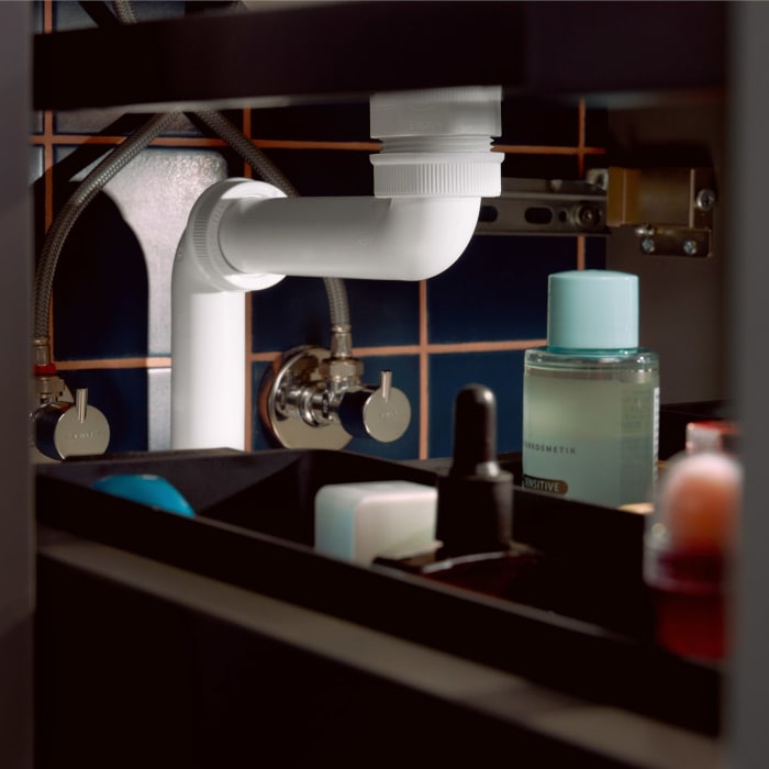 hansgrohe Xilesa E Waschtischunterschrank 118 cm mit 1 Auszug für Konsole mit Ausschnitt mittig