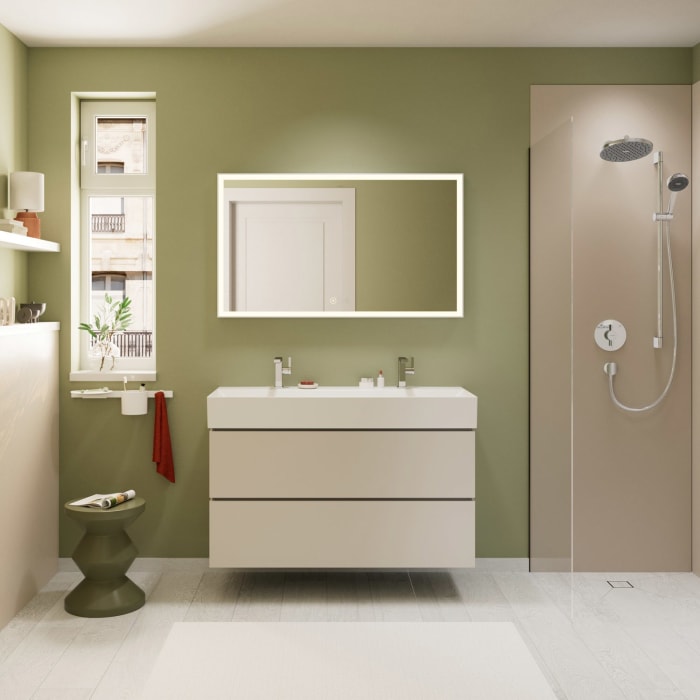 hansgrohe Xilesa E Waschtischunterschrank 118 cm mit 2 Auszügen