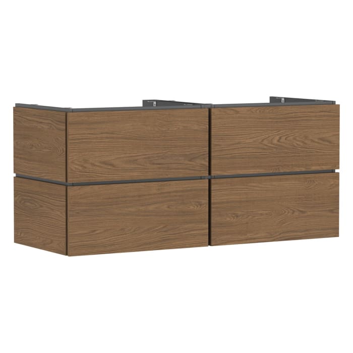 hansgrohe Xilesa E Waschtischunterschrank 137,5 cm mit 4 Auszügen für Konsole mit Ausschnitt