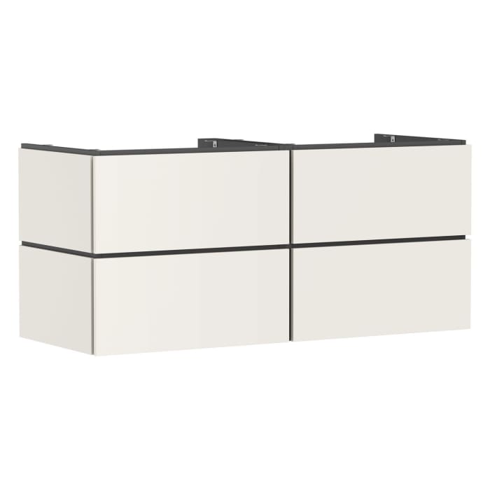 hansgrohe Xilesa E Waschtischunterschrank 137,5 cm mit 4 Auszügen für Konsole mit Ausschnitt