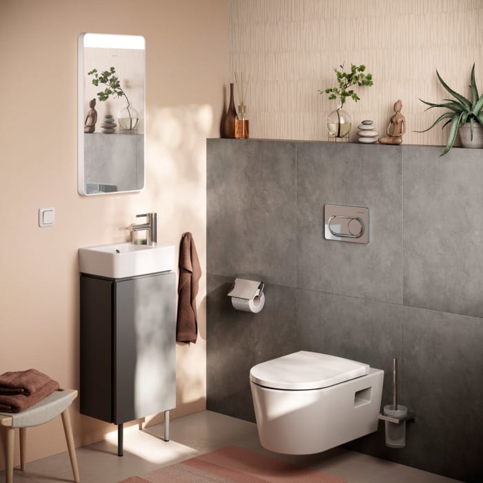 hansgrohe Xilesa E Waschtischunterschrank 34 cm mit 1 Tür, Türanschlag links