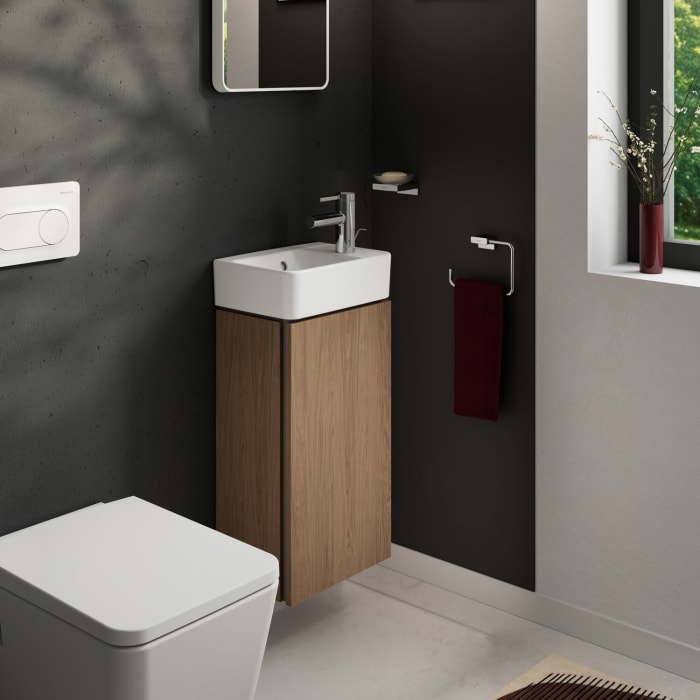 hansgrohe Xilesa E Waschtischunterschrank 34 cm mit 1 Tür, Türanschlag rechts