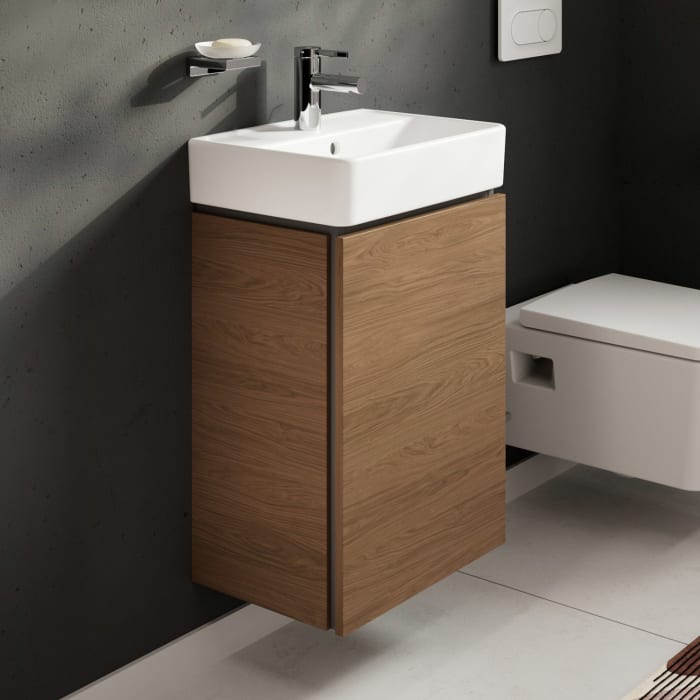 hansgrohe Xilesa E Waschtischunterschrank 43 cm mit 1 Tür, Türanschlag links