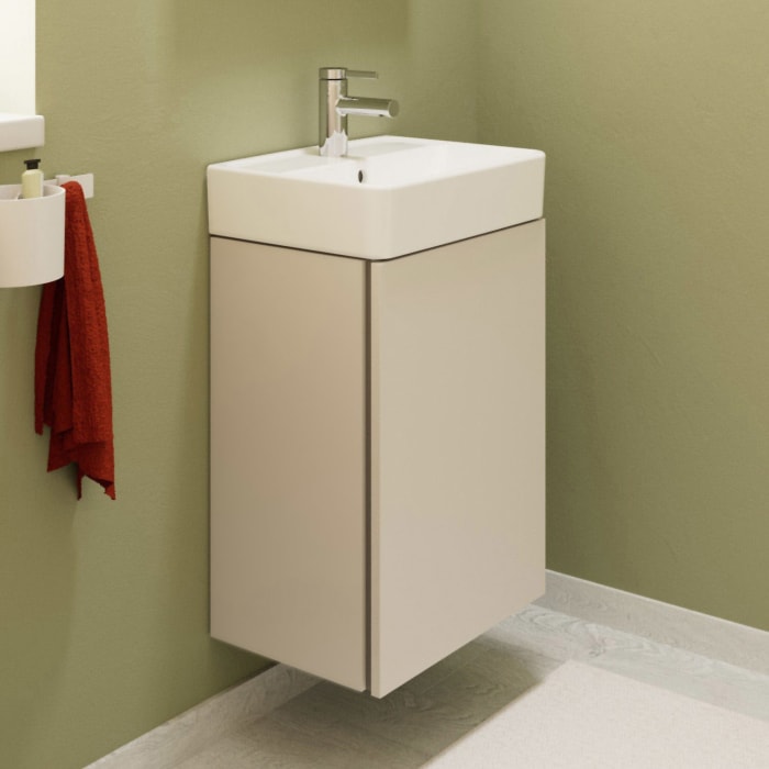 hansgrohe Xilesa E Waschtischunterschrank 43 cm mit 1 Tür, Türanschlag links