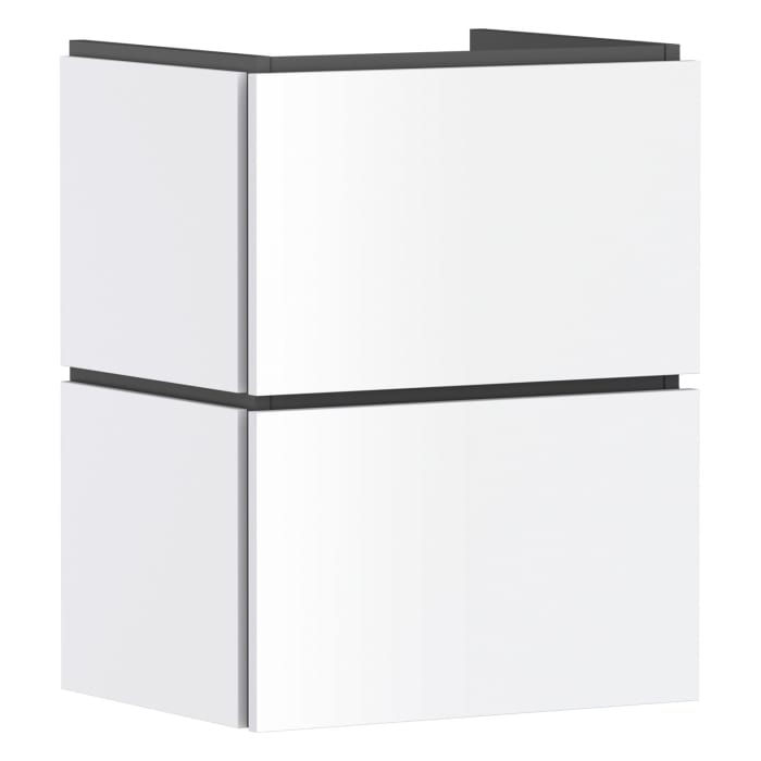 hansgrohe Xilesa E Waschtischunterschrank 48 cm mit 2 Auszügen und Push Open Funktion