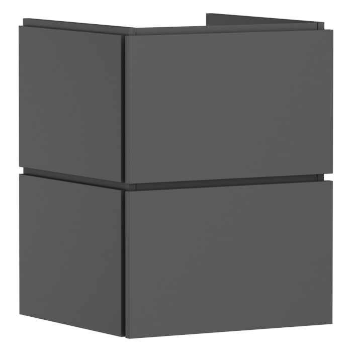 hansgrohe Xilesa E Waschtischunterschrank 48 cm mit 2 Auszügen und Push Open Funktion