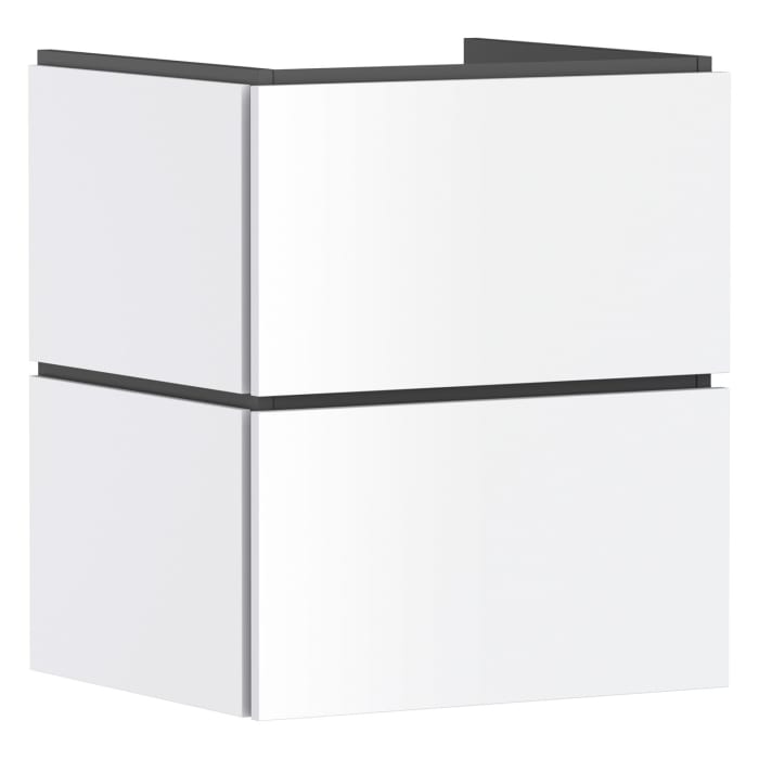 hansgrohe Xilesa E Waschtischunterschrank 53 cm mit 2 Auszügen und Push Open Funktion