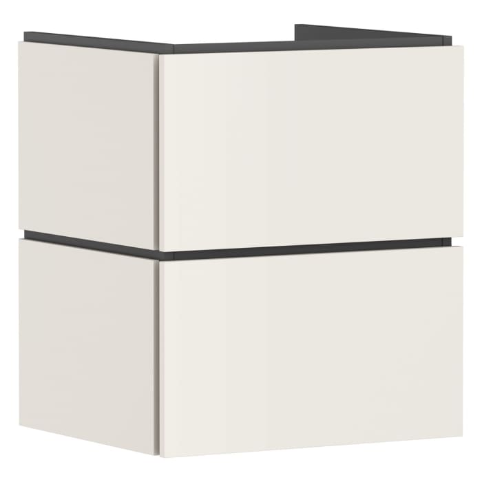 hansgrohe Xilesa E Waschtischunterschrank 53 cm mit 2 Auszügen und Push Open Funktion