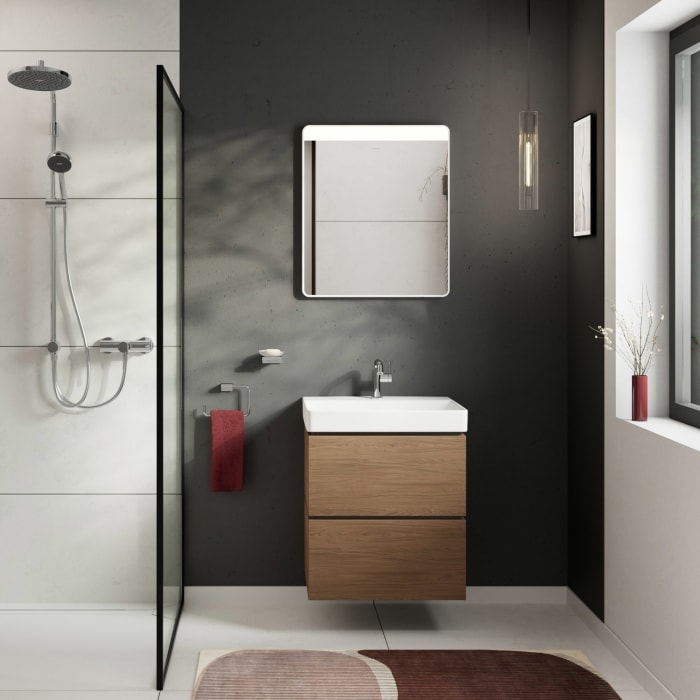 hansgrohe Xilesa E Waschtischunterschrank 58 cm mit 2 Auszügen