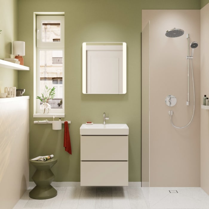 hansgrohe Xilesa E Waschtischunterschrank 58 cm mit 2 Auszügen