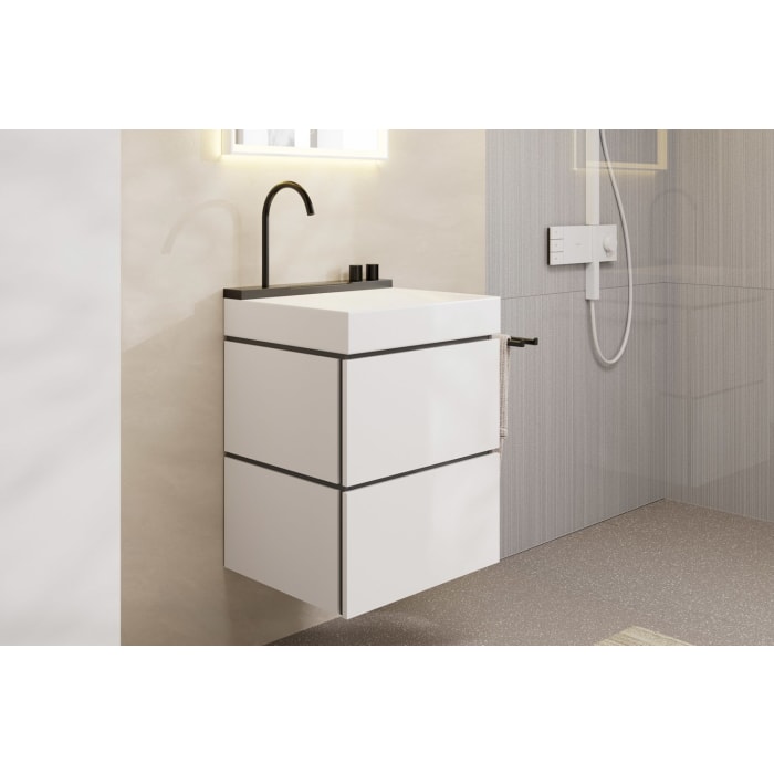 hansgrohe Xilesa E Waschtischunterschrank 58 cm mit 2 Auszügen