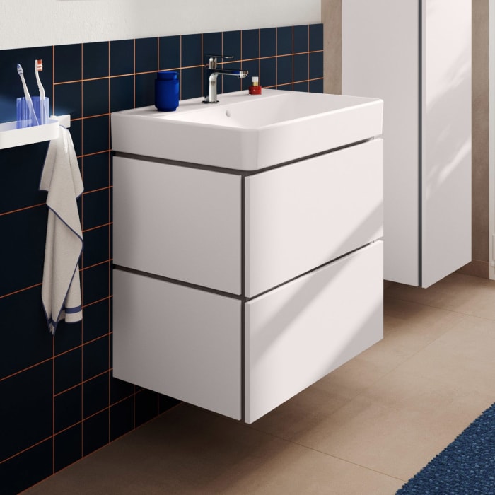 hansgrohe Xilesa E Waschtischunterschrank 68 cm mit 2 Auszügen und Push Open Funktion