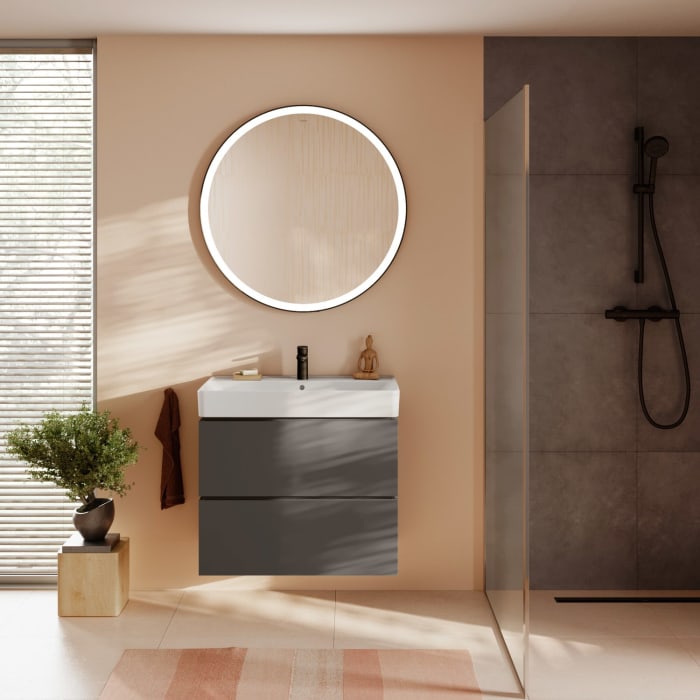 hansgrohe Xilesa E Waschtischunterschrank 78 cm mit 2 Auszügen