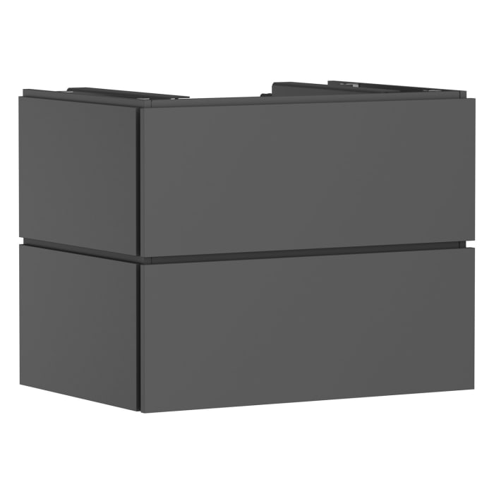 hansgrohe Xilesa E Waschtischunterschrank 78 cm mit 2 Auszügen für Konsole mit Ausschnitt mittig