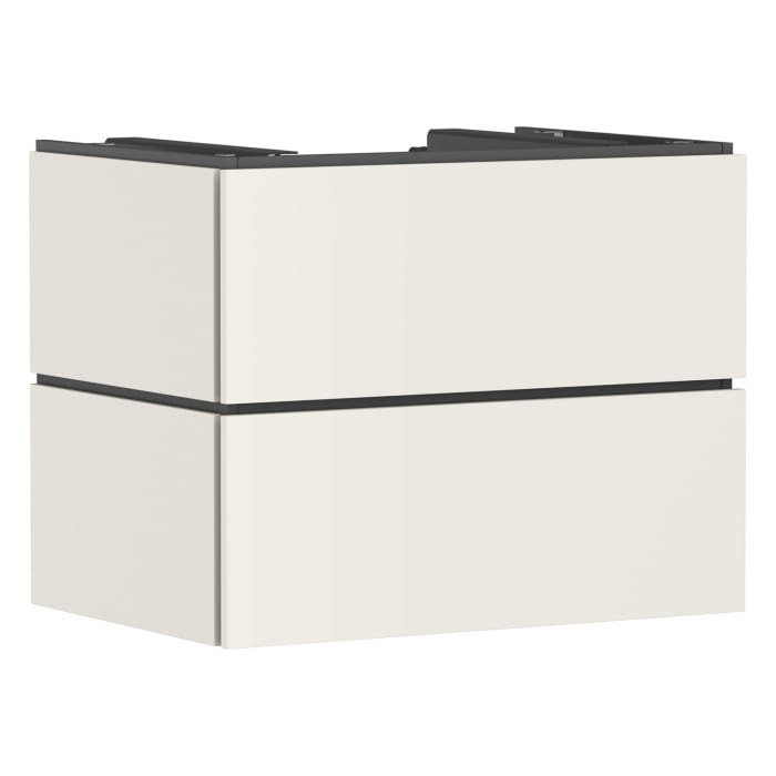 hansgrohe Xilesa E Waschtischunterschrank 78 cm mit 2 Auszügen für Konsole mit Ausschnitt mittig