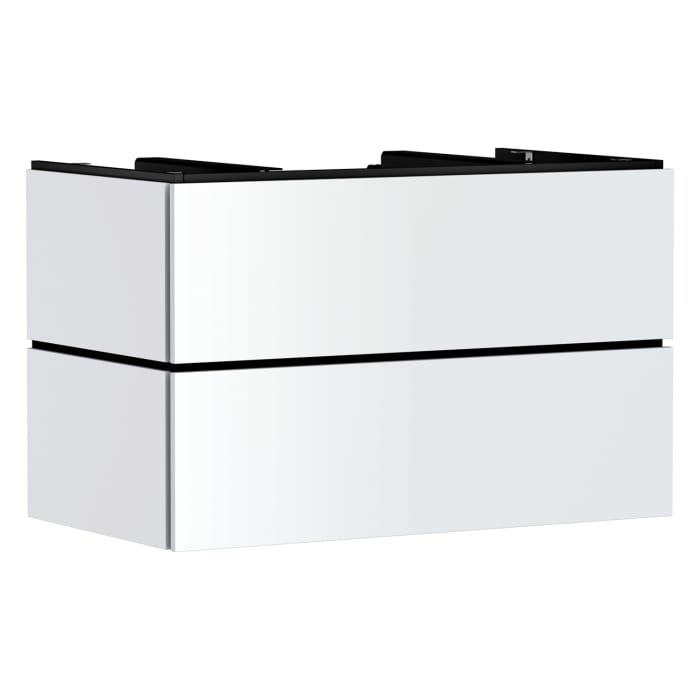 hansgrohe Xilesa E Waschtischunterschrank 98 cm mit 2 Auszügen für Konsole mit Ausschnitt mittig