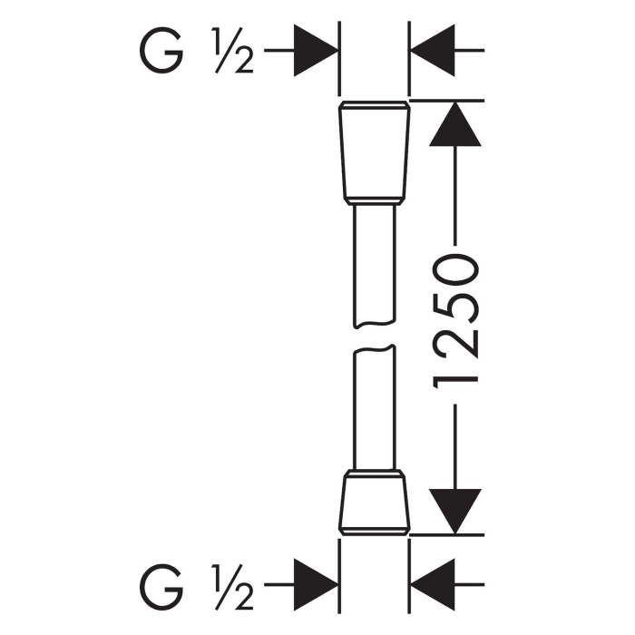 hansgrohe Isiflex Brauseschlauch 125 cm