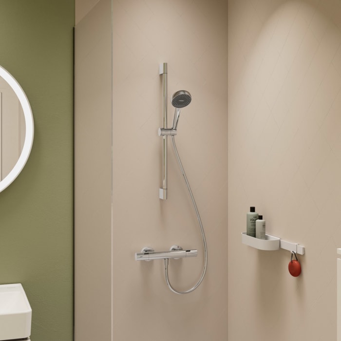 hansgrohe Activera S Brauseset 95 1 Strahlart wassersparend mit Duschstange 65 cm