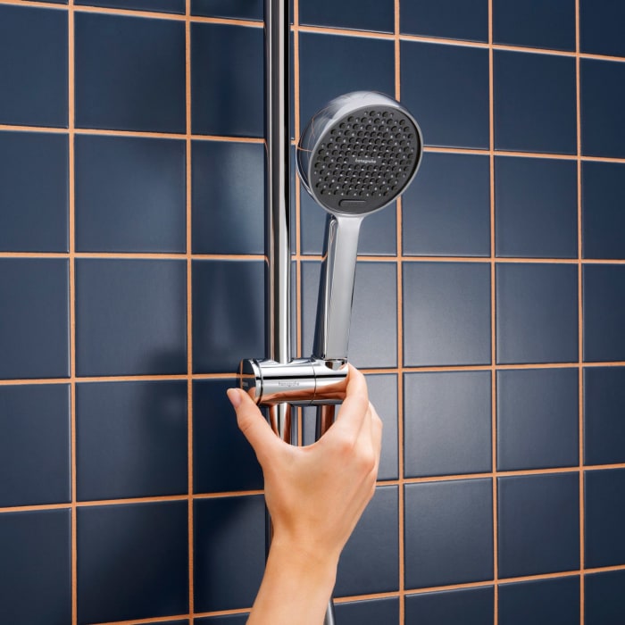 hansgrohe Activera Select S Brauseset 95 2 Strahlarten wassersparend mit Duschstange 90 cm