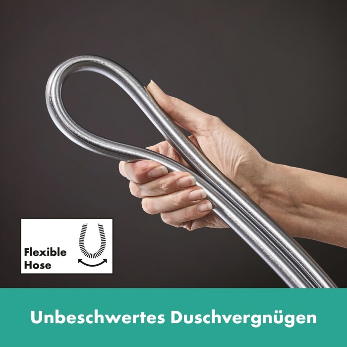 hansgrohe Pulsify S Duschset 100 1 Strahlart mit Duschstange 65 cm, EcoSmart