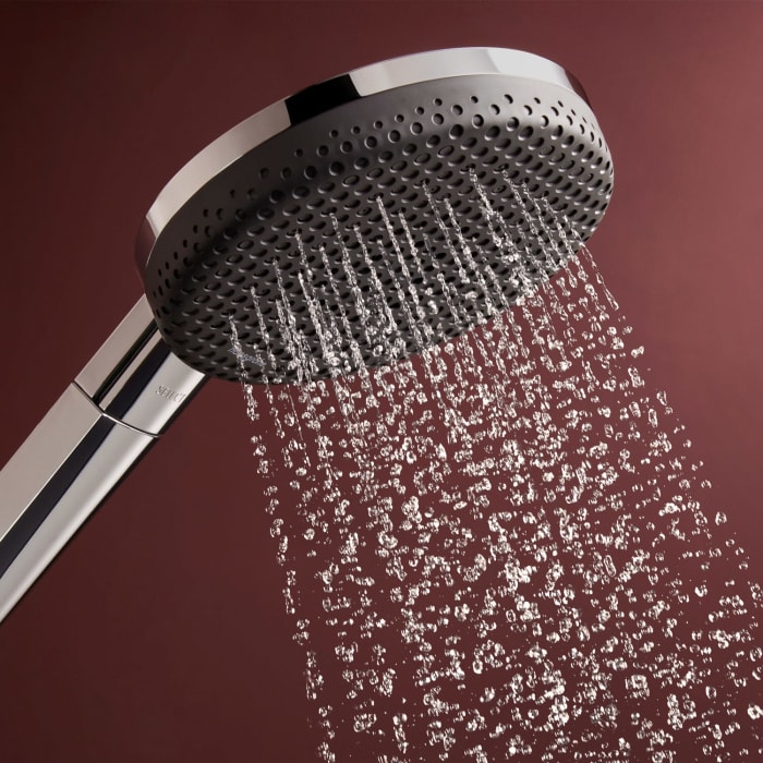 hansgrohe Raindance Alive Select S Brauseset 125 3jet EcoSmart mit Brausestange Unica E Puro 65 cm und Easy Slide Brausehalter