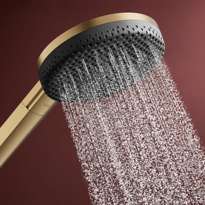 hansgrohe Raindance Alive Select S Brauseset 125 3jet EcoSmart mit Brausestange Unica E Puro 90 cm und Easy Slide Brausehalter