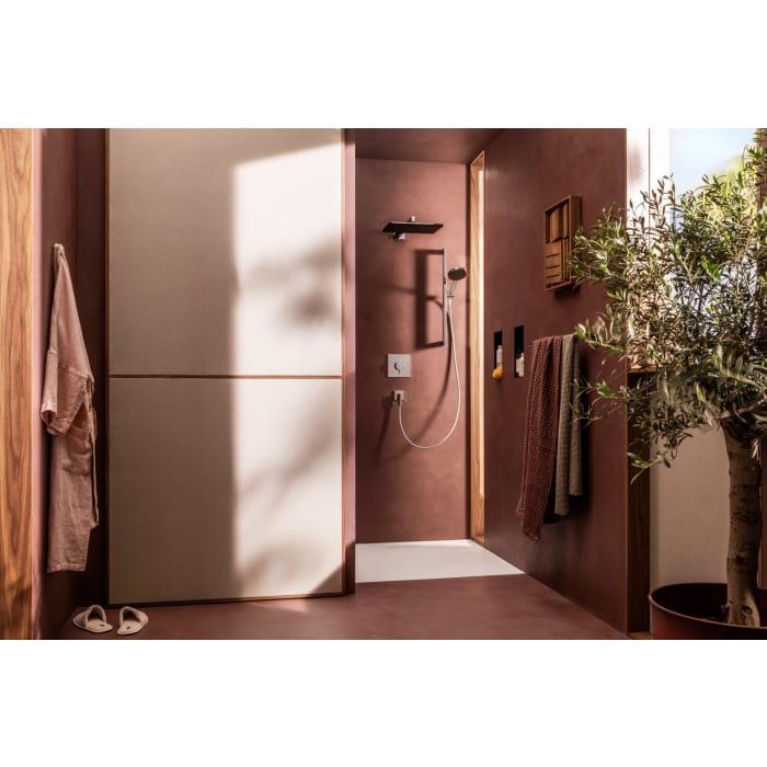 hansgrohe Raindance Alive Select S Brauseset 125 3jet EcoSmart mit Brausestange Unica E Puro 65 cm und Easy Slide Brausehalter