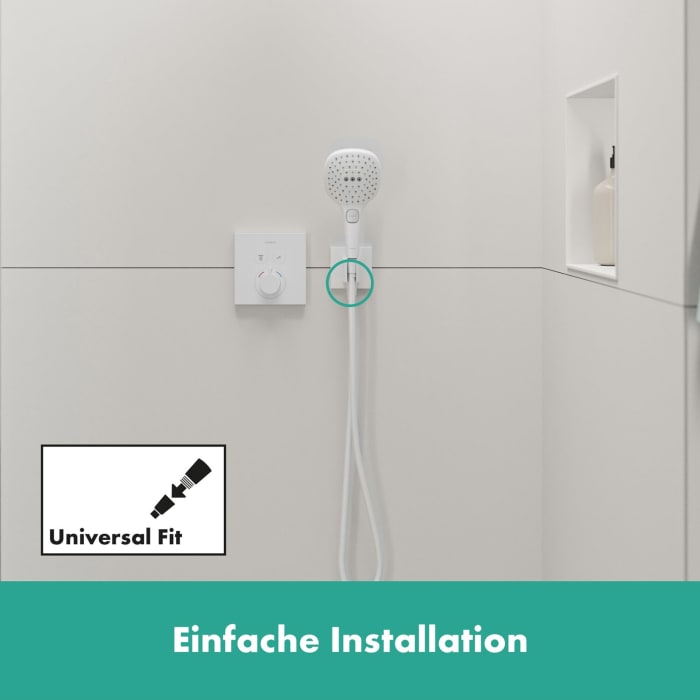 hansgrohe Fixfit E Wandanschluß mit Duschkopfhalterung