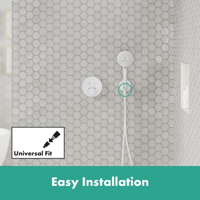 hansgrohe Fixfit S Wandanschluß mit Duschkopfhalterung