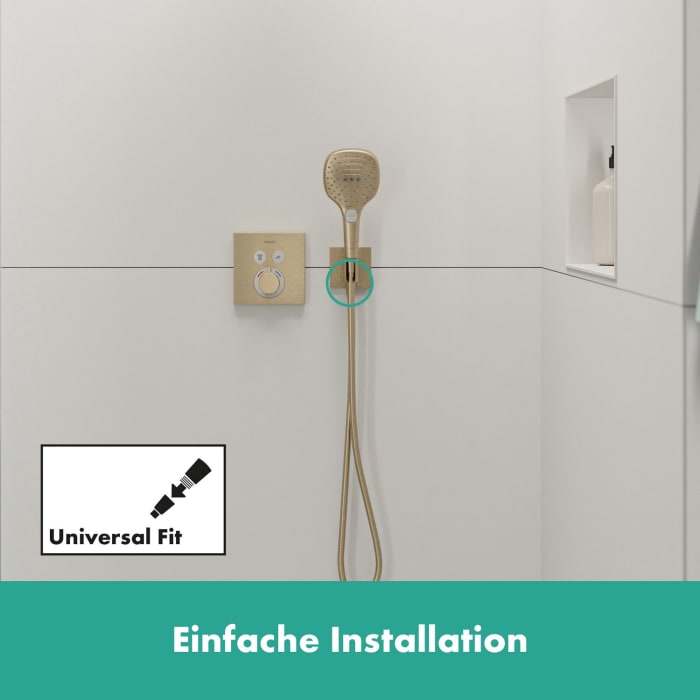 hansgrohe Fixfit E Wandanschluß mit Duschkopfhalterung
