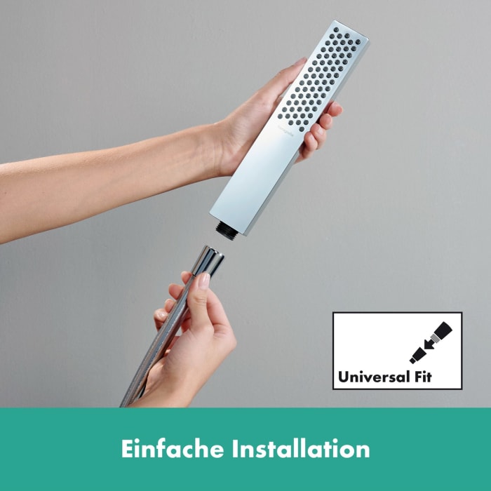 hansgrohe Unica E Brausestange 65 cm mit Brausehalter und Brauselauch 160 cm