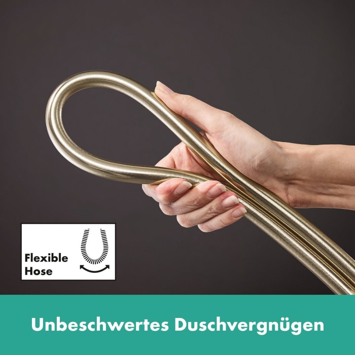 hansgrohe Unica S Puro Brausenstange 90 cm mit Easy Slide Duschkopfhalter und Duschschlauch 160 cm