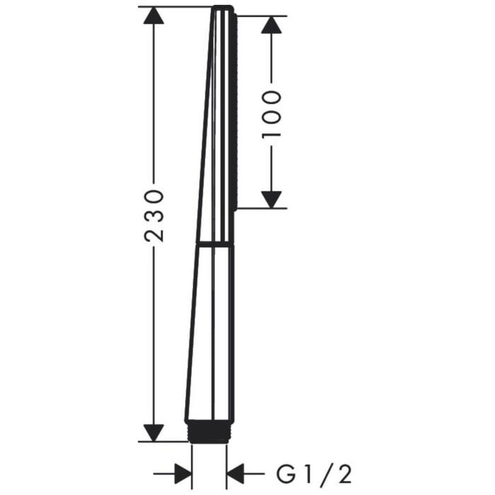 hansgrohe Rainfinity Stabhandbrause 100 1jet EcoSmart