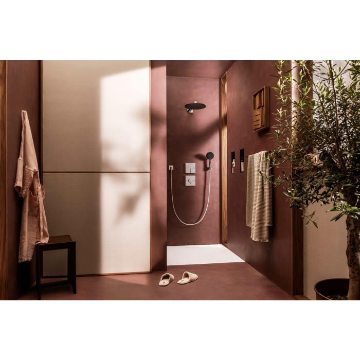 hansgrohe Raindance Alive S Kopfbrause 300 rund, 2 Strahlarten wassersparend, mit Brausearm