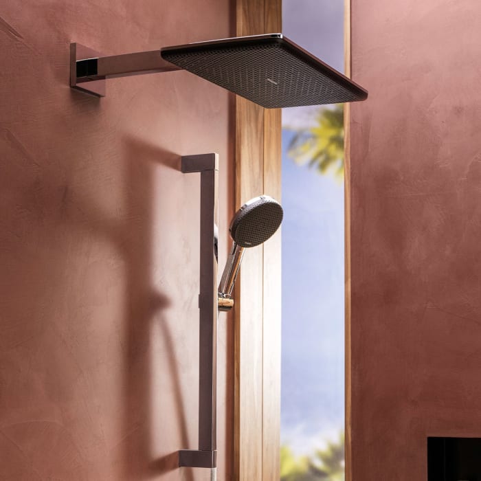 hansgrohe Raindance Alive Q Kopfbrause 210/340 softcube, 2 Strahlarten, mit Brausearm