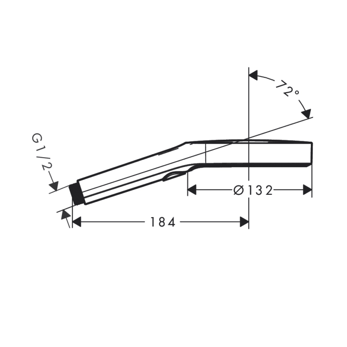 hansgrohe Rainfinity Handbrause 130 3jet EcoSmart+