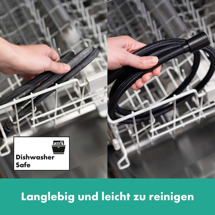 hansgrohe Rainfinity Duschset 130 3 Strahlarten mit Duschstange 65 cm, EcoSmart