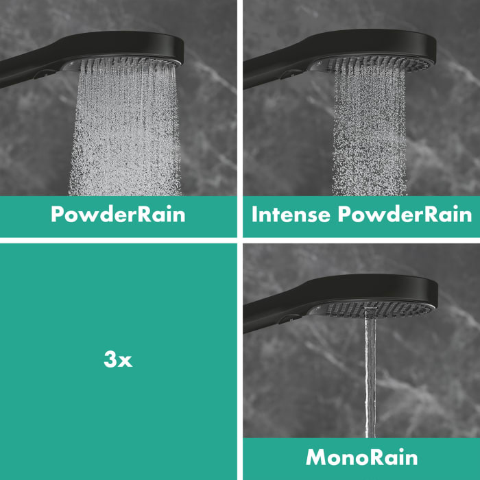 hansgrohe Rainfinity Duschset 130 3 Strahlarten mit Duschstange 65 cm