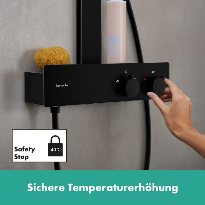hansgrohe Rainfinity Schowerpipe 360 1jet EcoSmart mit ShowerTablet 350
