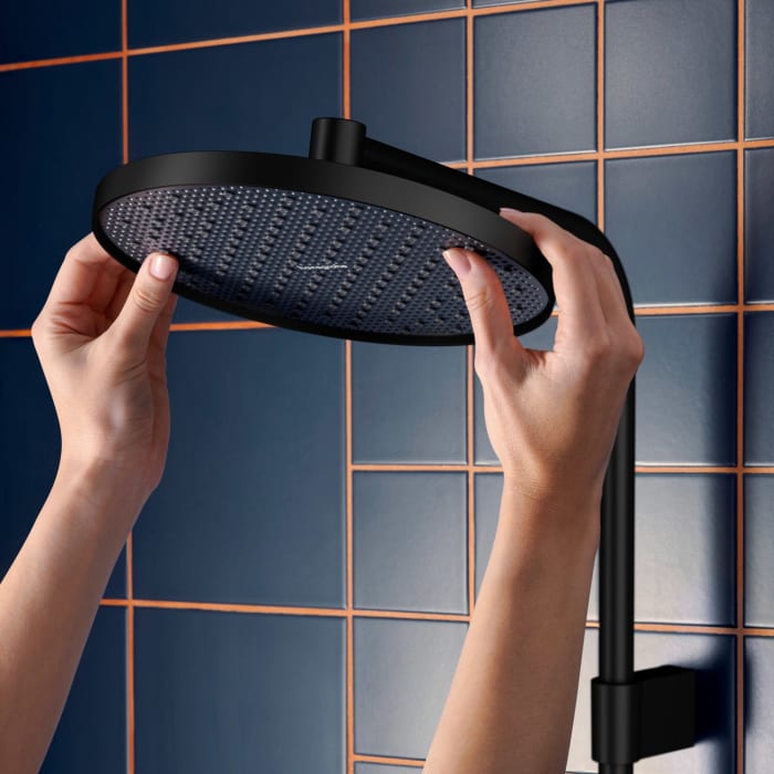 hansgrohe Activera S Duschsystem 240 1 Strahlart wassersparend mit Wannenthermostat Ecostat Fine