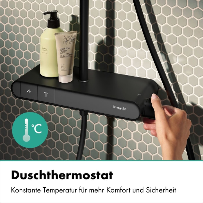 hansgrohe Activera S Duschsystem 240 1 Strahlart wassersparend mit ShowerTablet Select 360 Varia