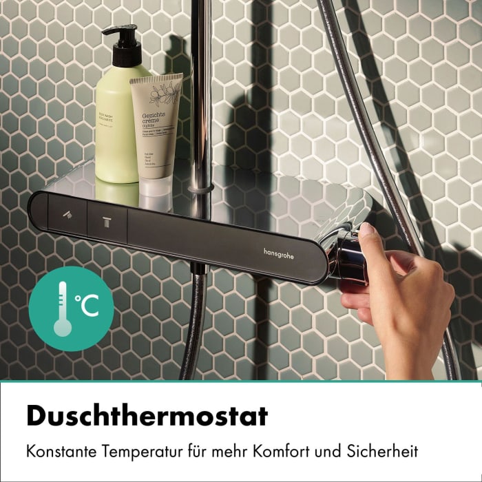 hansgrohe Activera S Duschsystem 240 1 Strahlart wassersparend+ mit ShowerTablet Select 360 Varia