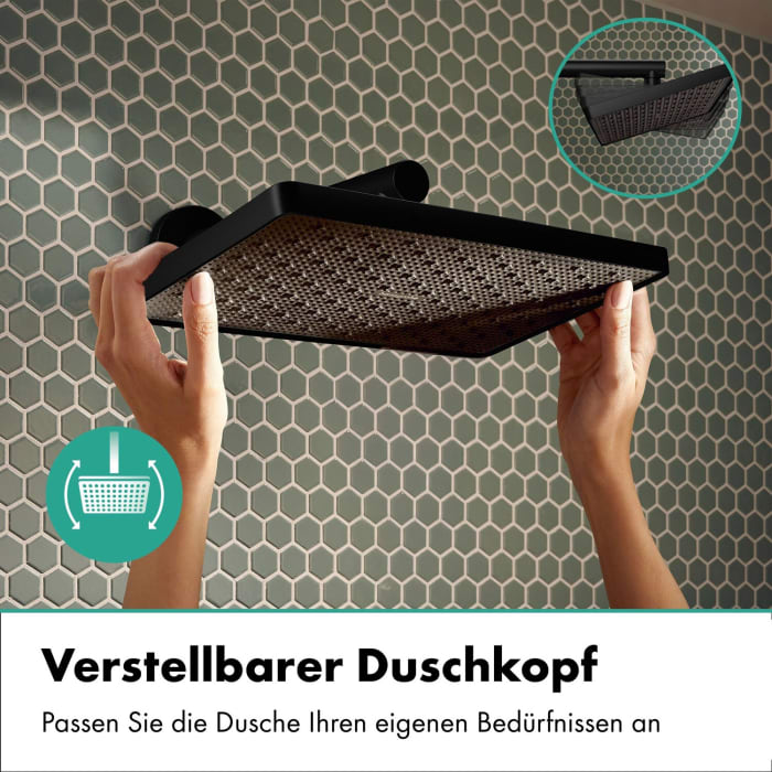 hansgrohe Activera Q Duschsystem 290/180 1 Strahlart wassersparend mit Ecostat Fine