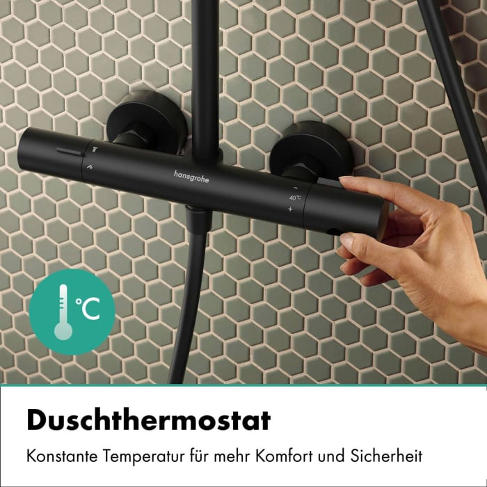 hansgrohe Activera Q Duschsystem 290/180 1 Strahlart wassersparend+ mit Ecostat Fine
