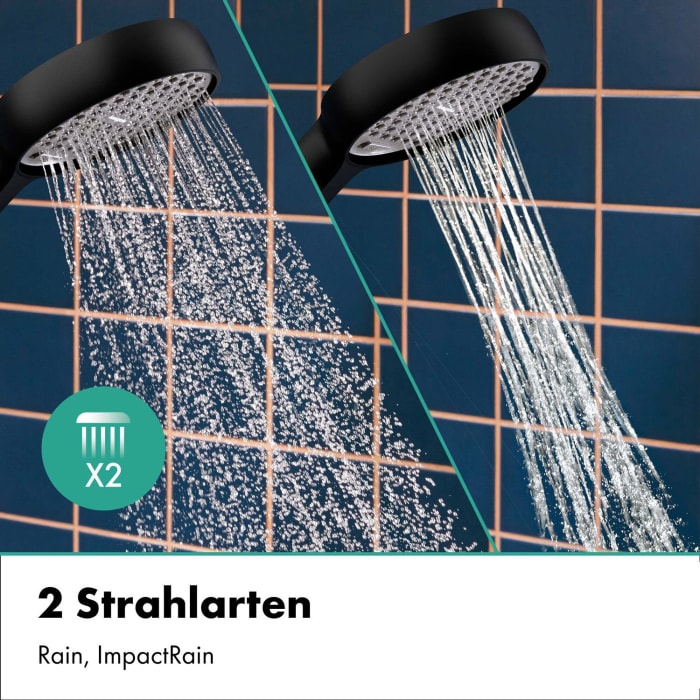 hansgrohe Activera Q Duschsystem 290/180 1 Strahlart wassersparend mit ShowerTablet Select 360 Varia