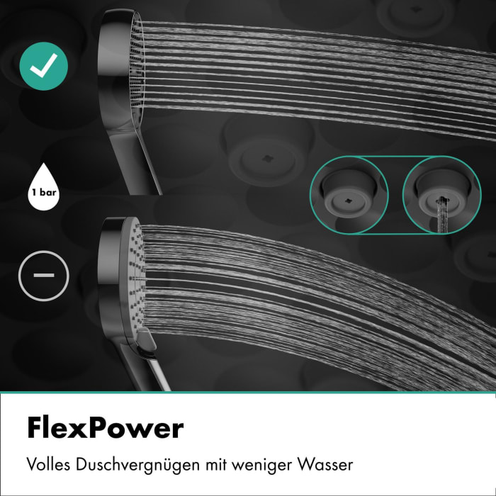 hansgrohe Activera Q Duschsystem 290/180 1 Strahlart wassersparend mit Einhebelmischer Varia