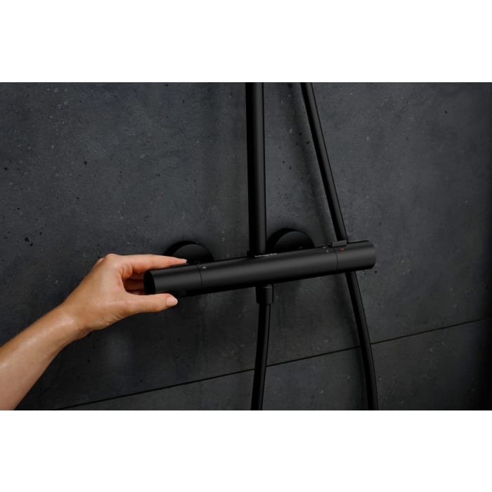 hansgrohe Pulsify S Puro Duschsystem 260 1 Strahlart wassersparend, mit Ecostat Fine und Duschkopf 3 Strahlarten