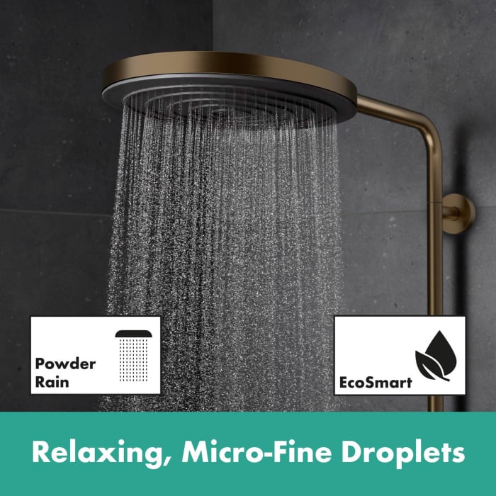 hansgrohe Pulsify S Puro Duschsystem 260 1 Strahlart wassersparend, mit Ecostat Fine und Duschkopf 3 Strahlarten