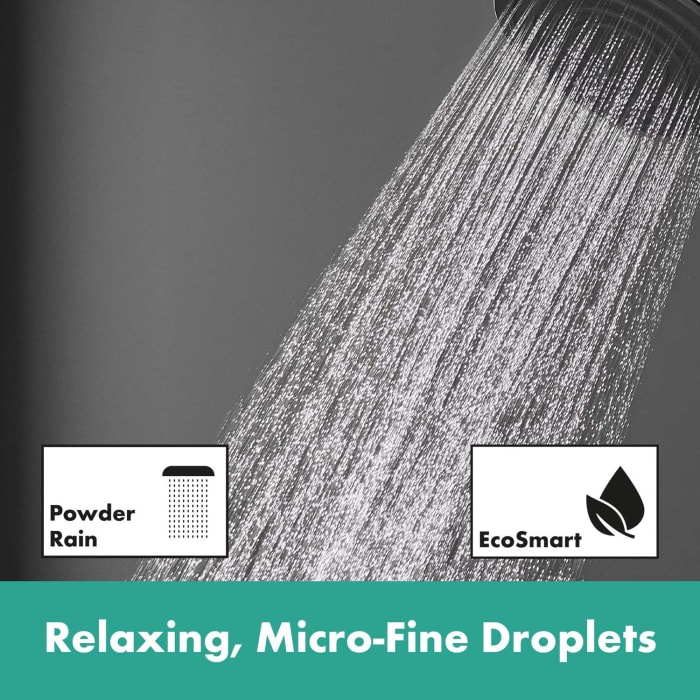 hansgrohe Pulsify S Puro Duschsystem 260 1 Strahlart wassersparend, mit Ecostat Fine und Duschkopf 3 Strahlarten