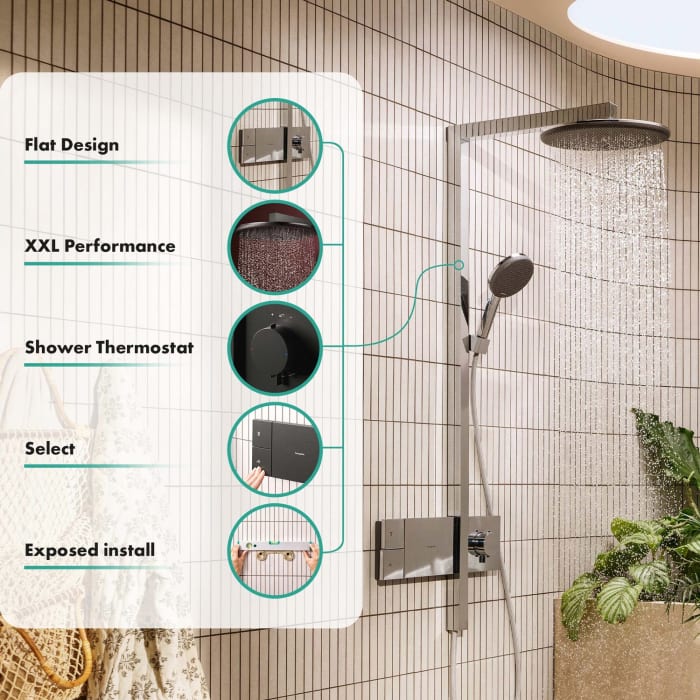 hansgrohe Raindance Alive S Duschsystem 300 rund, 1 Strahlart, mit ShowerSelect Comfort
